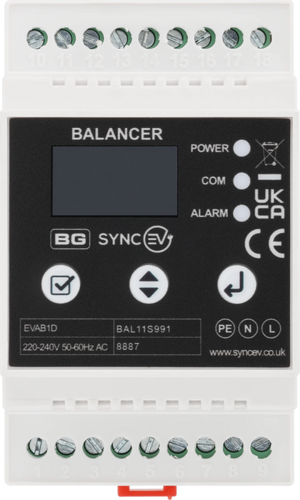 Sync Energy EVAB1D Balancer EV Load Management CT Hub Standalone
