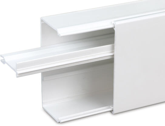 Univolt MTW-100 100mm Maxi Trunking Divider 3 Metre PVC White ...