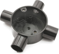 Univolt CB-25/4-BK 25mm Intersection 4 Way Black
