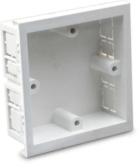 Univolt SLB-1 Starline 1 Gang Mounting Box 28mm Deep White for SLC/SLQN Dado Trunking