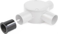 Univolt R-25x20-BK 25mm - 20mm Reducer Black