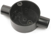 Univolt CB-20/2-BK 20mm Through Box Black