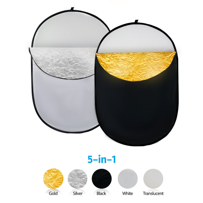 Phot-R 91x122cm Collapsible 5-in-1 Studio Reflector - westbasedirect.com