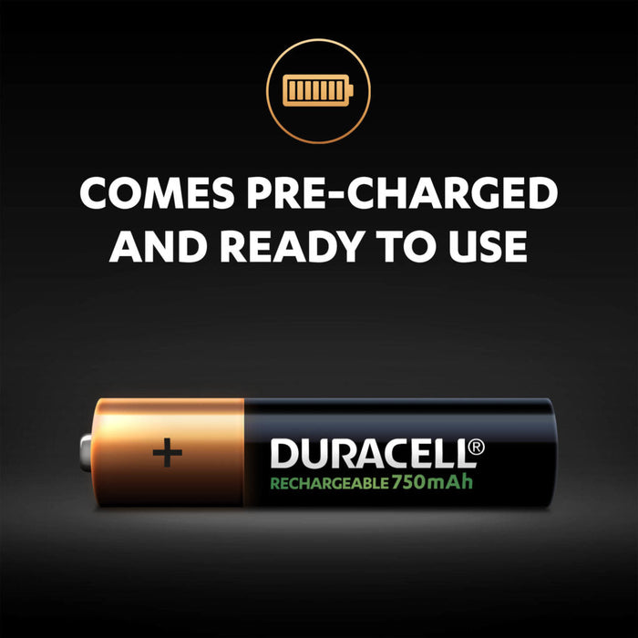 Duracell Rech. Plus AAA 750mAh | 4 Pack - westbasedirect.com