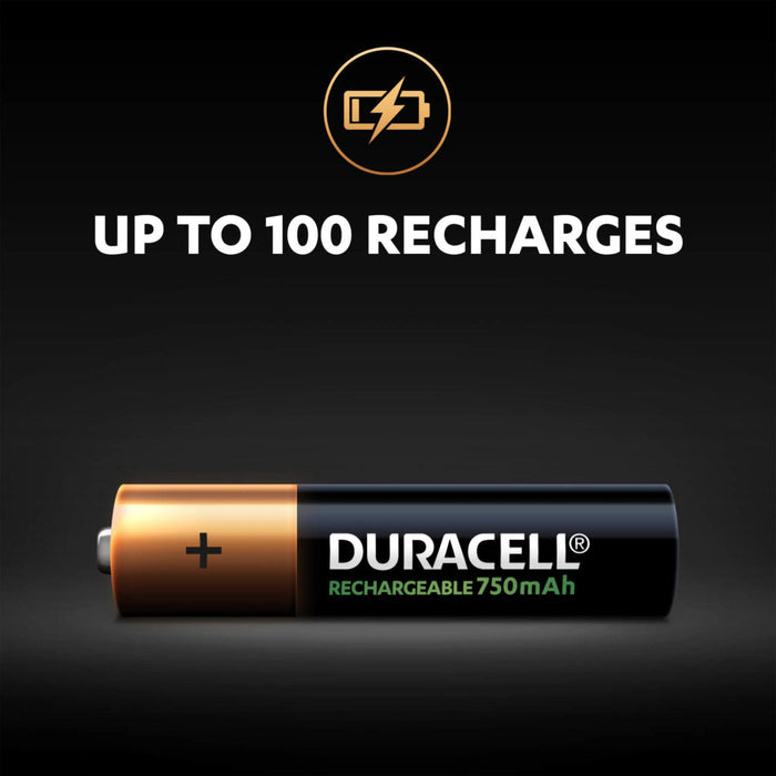 Duracell Rech. Plus AAA 750mAh | 4 Pack - westbasedirect.com