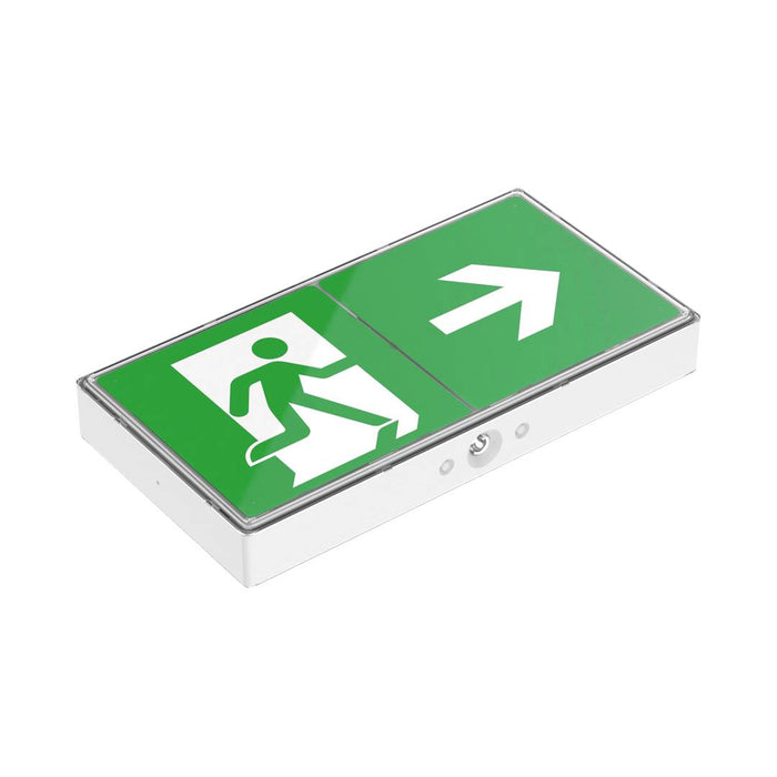 Collingwood EMBXWMSHP Salvus High Pro Emergency Exit Box 32M Viewing Distance, White, Maintained/Non-Maintained, Manual & Self-Test, 3W, IP65