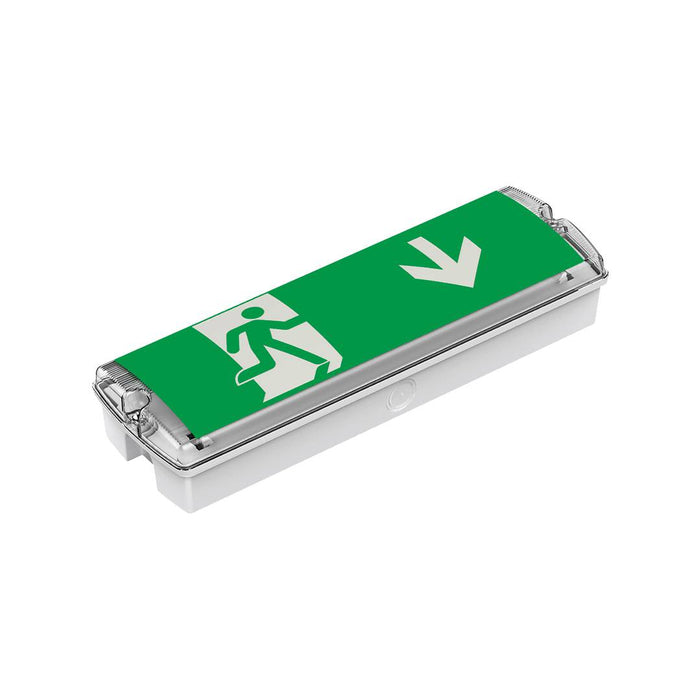 Collingwood EMBW3MS Salvus Emergency Bulkhead White, Maintained/Non-Maintained, Manual & Self-Test, 3.5W, IP65
