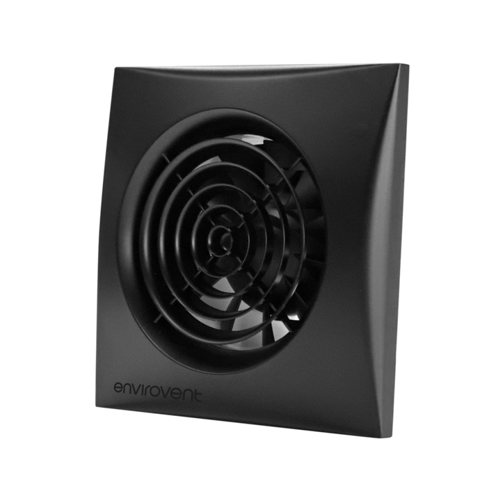 Envirovent SIL100HT-B SILENT 100 Extractor Fan with Adjustable Timer & Adjustable Humidity Sensor - Black - westbasedirect.com