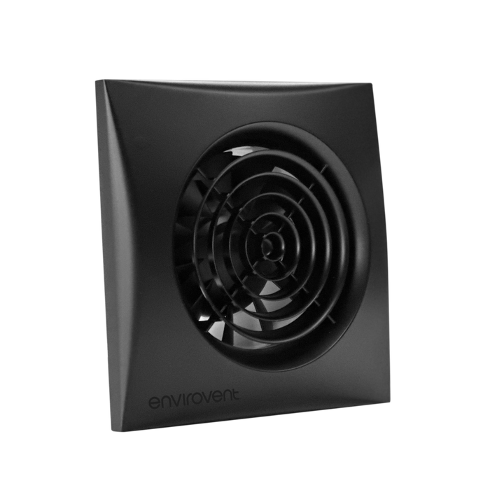Envirovent SIL100T-B SILENT 100 Extractor Fan with Adjustable Timer - Black - westbasedirect.com