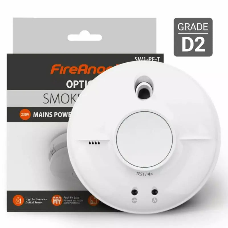 Buy FireAngel SW1-PF-T Mains Optical Smoke Alarm | 9V Battery Back-Up ...