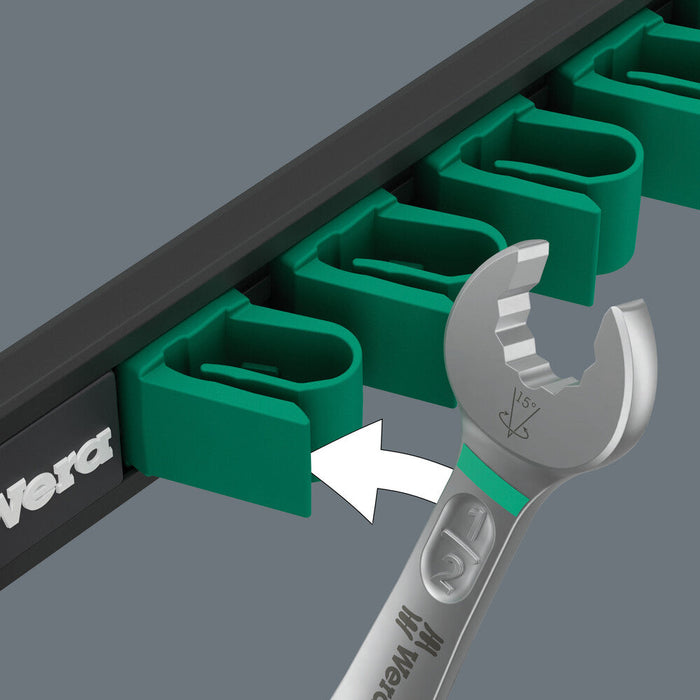 Wera 05020235001 9642 Magnetic rail 6003 Joker Imperial 1, Ring spanner set - westbasedirect.com