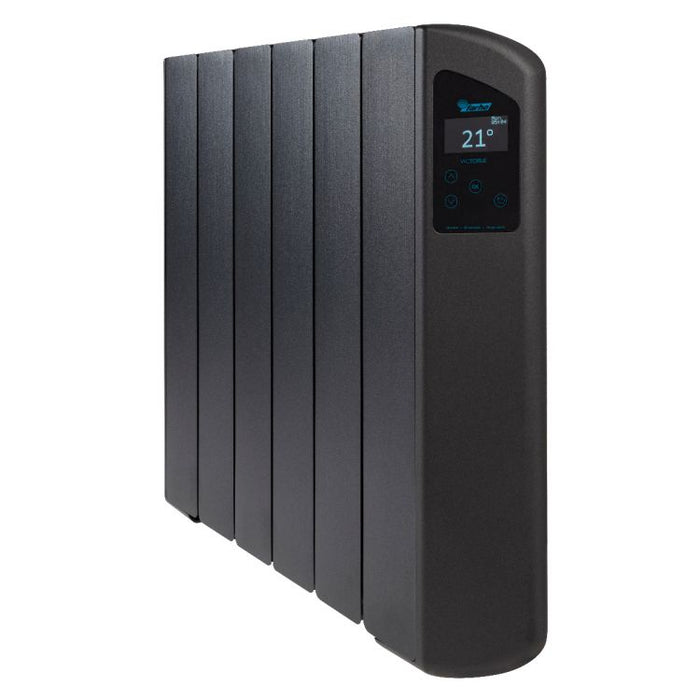 Farho VICANW06 VICTORIA ANTHRACITE-06 elements 1000W Low Consumption Smart Wi-Fi Radiator Anthracite Grey with Black Screen - westbasedirect.com