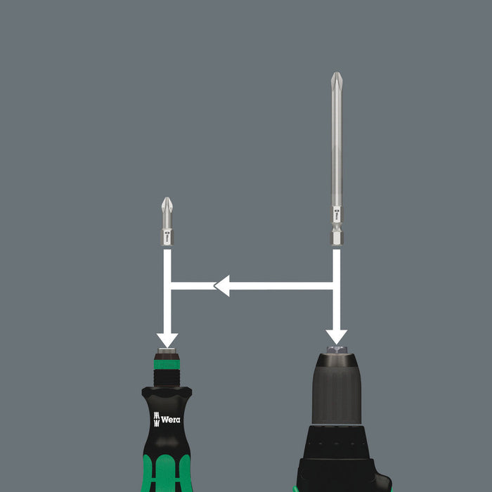 Wera 05057113001 Kraftform Kompakt 70 Universal 1, Bits assortment - westbasedirect.com