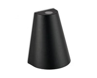 Collingwood WL014X30 WL014 IP54 5.7W Cone Up-Down Wall Light, 3000K, Black Anodised Aluminium