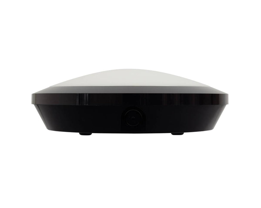 Collingwood WL95B2DCS WL95 Versa Black 250mm 5-8W IP65 750-1200lm CCT Round LED Bulkhead, DALI2 Dimmable